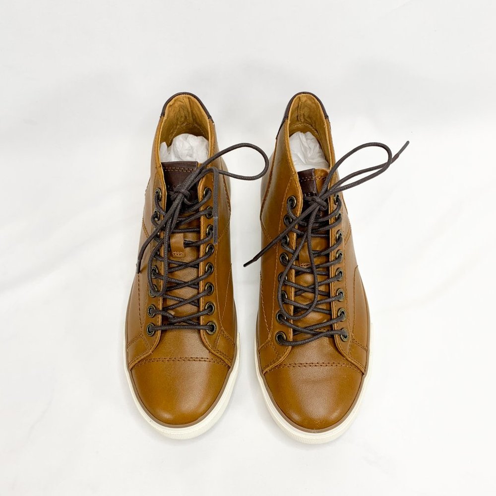 COACH Pete Soft Port Leather Sneaker 7.5 M Brown - Picture 4 of 8